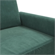 Vidaxl Metal 2-Seater Sofa in Dark Green Polyester