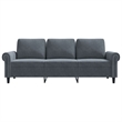 Vidaxl 3-Seater Sofa in Dark Grey Velvet