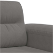 Vidaxl 2-Seater Sofa in Dark Grey Microfiber Fabric