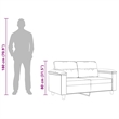 Vidaxl 2-Seater Sofa in Dark Grey Microfiber Fabric