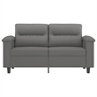 Vidaxl 2-Seater Sofa in Dark Grey Microfiber Fabric