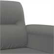 Vidaxl 2-Seater Sofa in Dark Grey Microfiber Fabric