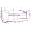 Vidaxl 2-Seater Sofa in Dark Grey Microfiber Fabric