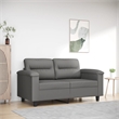 Vidaxl 2-Seater Sofa in Dark Grey Microfiber Fabric