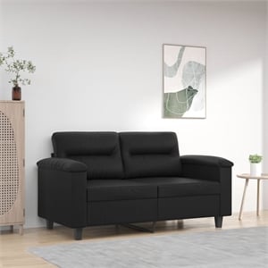 Vidaxl 2-Seater Sofa in Black