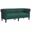 Vidaxl Chesterfield Sofa in Dark Green