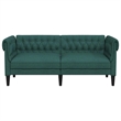 Vidaxl Chesterfield Sofa in Dark Green