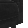 Vidaxl 3-Seater Sofa in Black Polyester Velvet