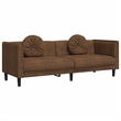 Vidaxl Sofa in Brown Faux Suede Leather