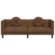 Vidaxl Sofa in Brown Faux Suede Leather