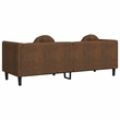 Vidaxl Sofa in Brown Faux Suede Leather