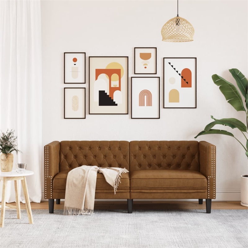 Vidaxl Chesterfield Sofa in Brown