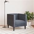 Vidaxl Chesterfield Single Sofa Chair in Dark Grey