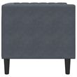 Vidaxl Chesterfield Single Sofa Chair in Dark Grey