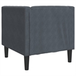 Vidaxl Chesterfield Single Sofa Chair in Dark Grey