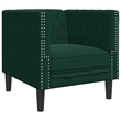 Vidaxl Chesterfield Single Sofa Chair in Dark Green