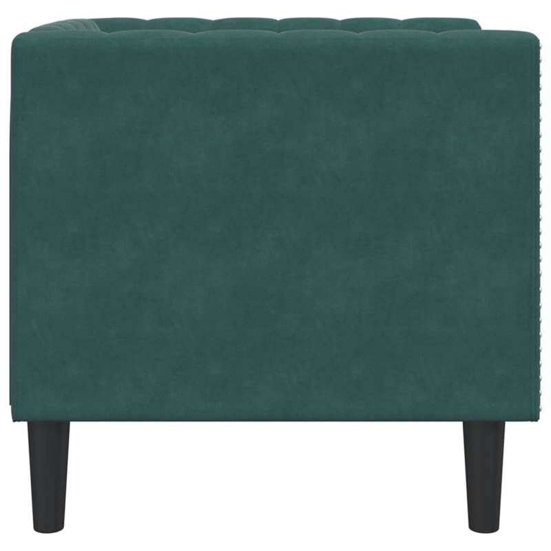 Vidaxl Chesterfield Single Sofa Chair in Dark Green