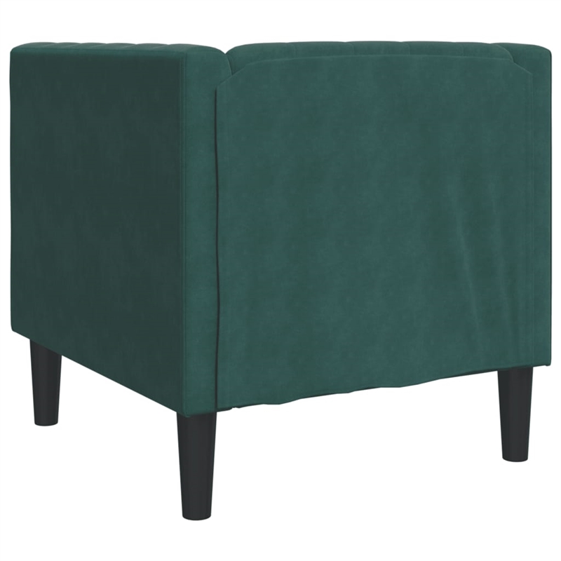 Vidaxl Chesterfield Single Sofa Chair in Dark Green