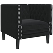 Vidaxl Chesterfield Single Sofa Chair in Black