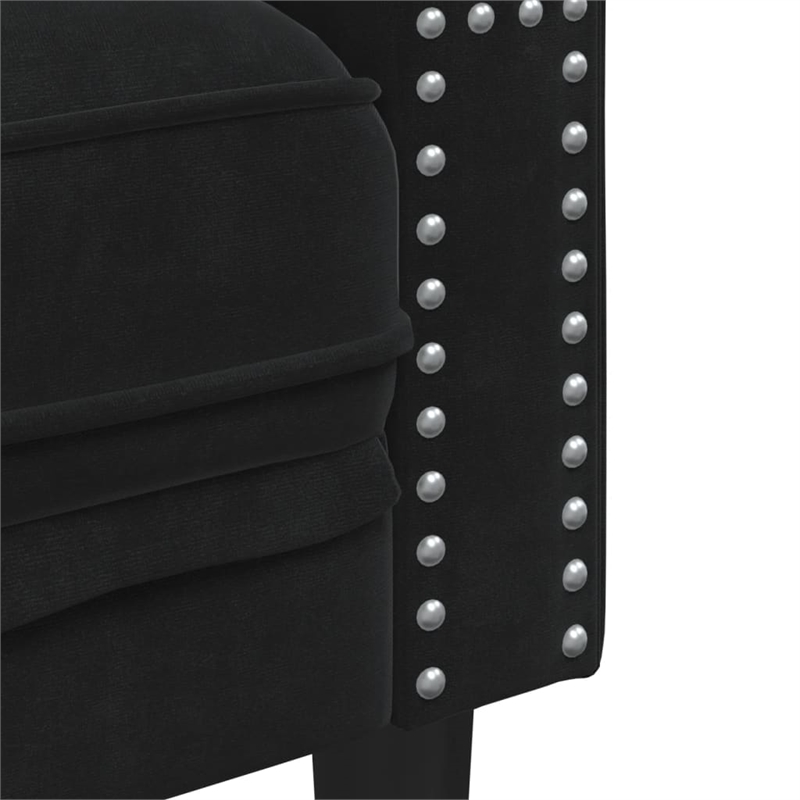 Vidaxl Chesterfield Single Sofa Chair in Black