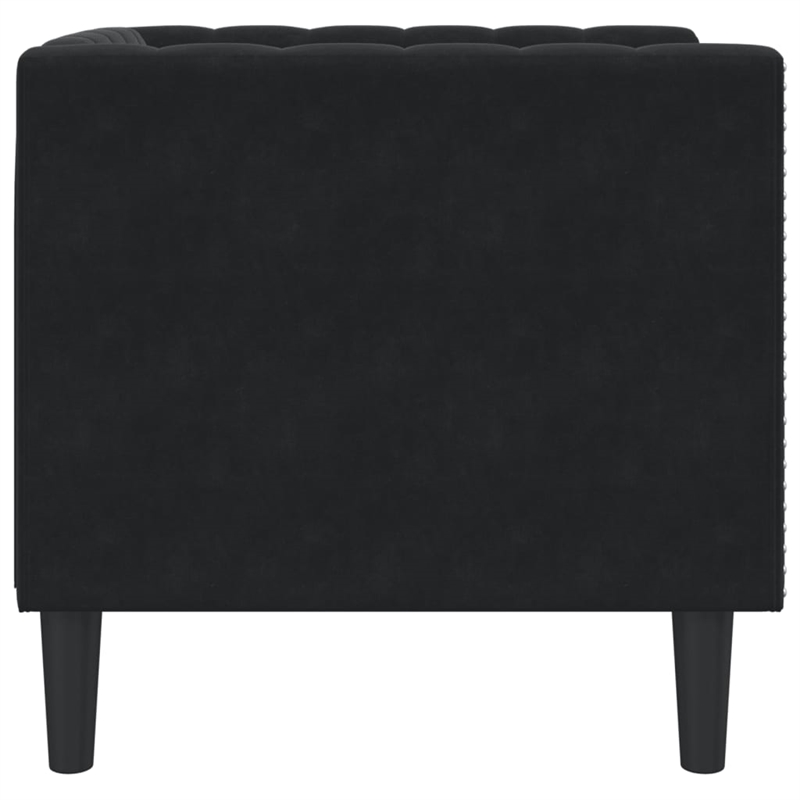 Vidaxl Chesterfield Single Sofa Chair in Black