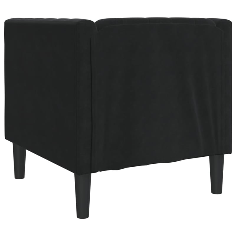 Vidaxl Chesterfield Single Sofa Chair in Black