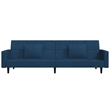 Vidaxl Sofa Bed in Blue Velvet
