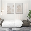Vidaxl 2-Seater Sofa Bed in Dark Gray Polyester Velvet