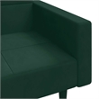 Vidaxl 2-Seater Sofa Bed in Dark Green Polyester Velvet