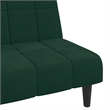 Vidaxl Sofa Bed in Dark Green Polyester Velvet
