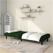Vidaxl Sofa Bed in Dark Green Polyester Velvet