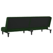 Vidaxl Sofa Bed in Dark Green Polyester Velvet