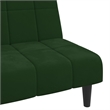 Vidaxl Sofa Bed in Dark Green Polyester Velvet