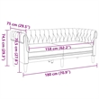 Vidaxl Chesterfield Sofa in Brown Fabric