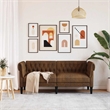Vidaxl Chesterfield Sofa in Brown Fabric