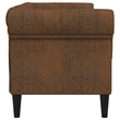 Vidaxl Chesterfield Sofa in Brown Fabric