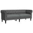 Vidaxl Chesterfield Sofa in Dark Gray