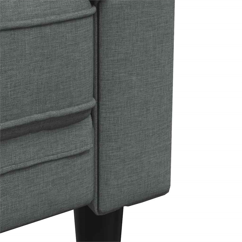 Vidaxl Chesterfield Sofa in Dark Gray