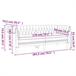 Vidaxl Chesterfield Sofa in Dark Gray