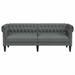 Vidaxl Chesterfield Sofa in Dark Gray