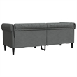 Vidaxl Chesterfield Sofa in Dark Gray