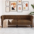 Vidaxl Chesterfield Sofa in Brown Fabric