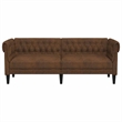 Vidaxl Chesterfield Sofa in Brown Fabric