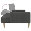 Vidaxl Wooden Frame Sofa Bed in Dark Grey