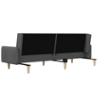 Vidaxl Wooden Frame Sofa Bed in Dark Grey