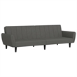 Vidaxl Sleeper Sofa Bed in Dark Gray Polyester