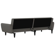 Vidaxl Sleeper Sofa Bed in Dark Gray Polyester