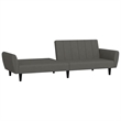 Vidaxl Sleeper Sofa Bed in Dark Gray Polyester