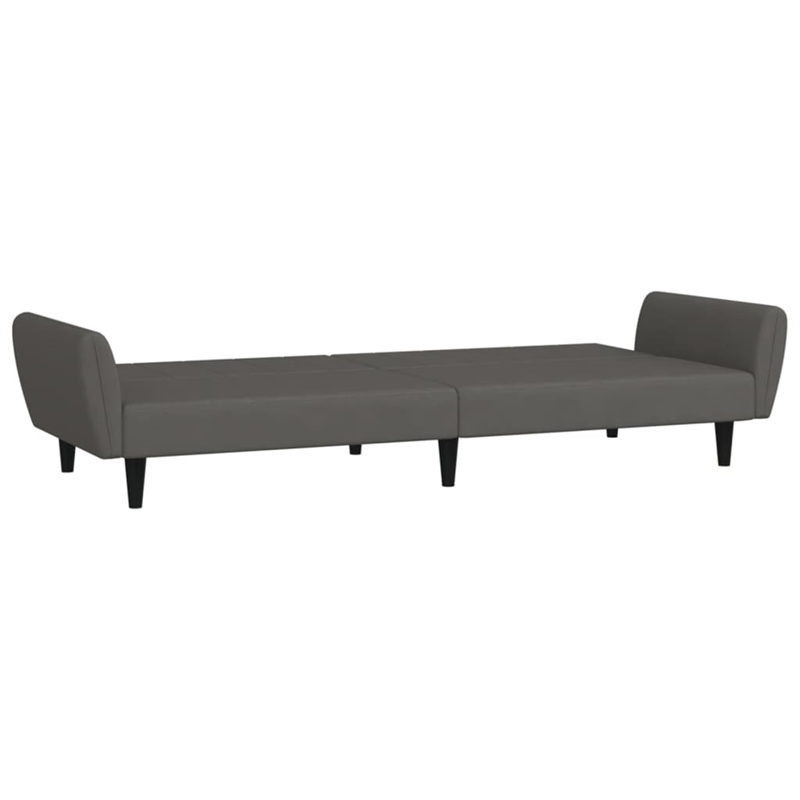 Vidaxl Sleeper Sofa Bed in Dark Gray Polyester