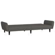 Vidaxl Sleeper Sofa Bed in Dark Gray Polyester